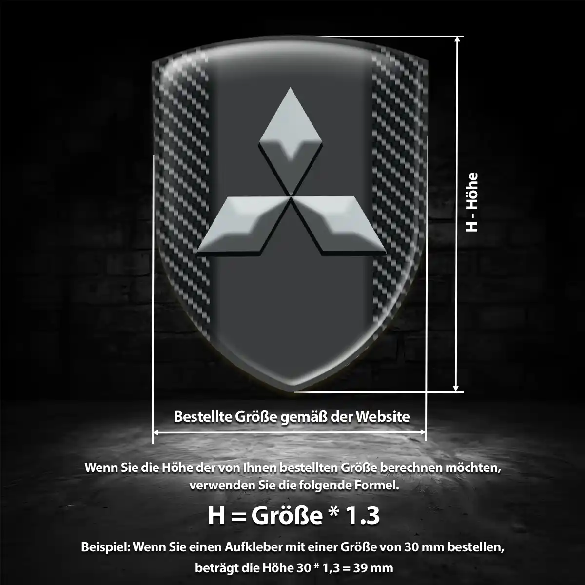 Mitsubishi Aufkleber 3D Gel Embleme Auto Stilvolles Design