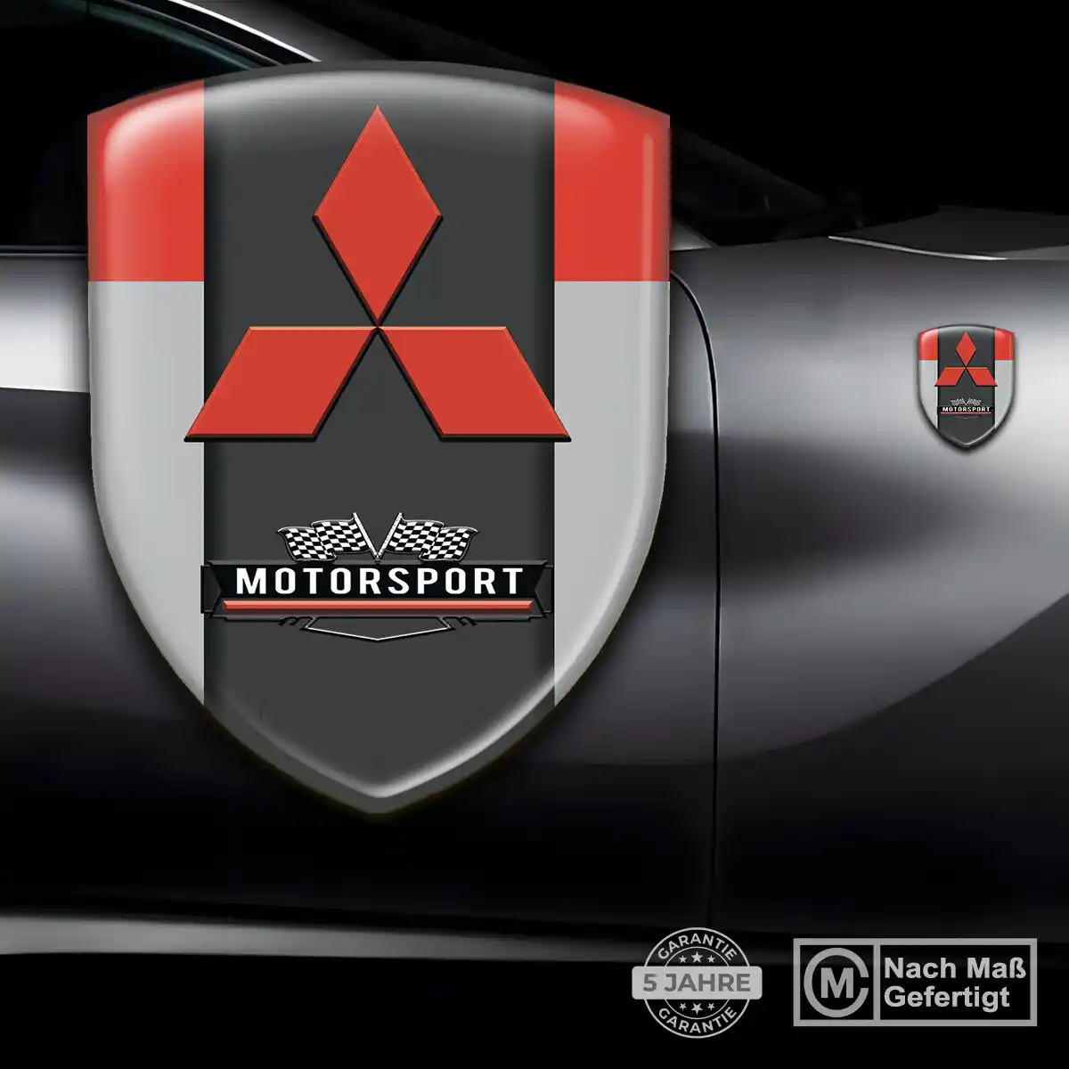Mitsubishi Aufkleber 3D Gel Embleme Premium-Edition