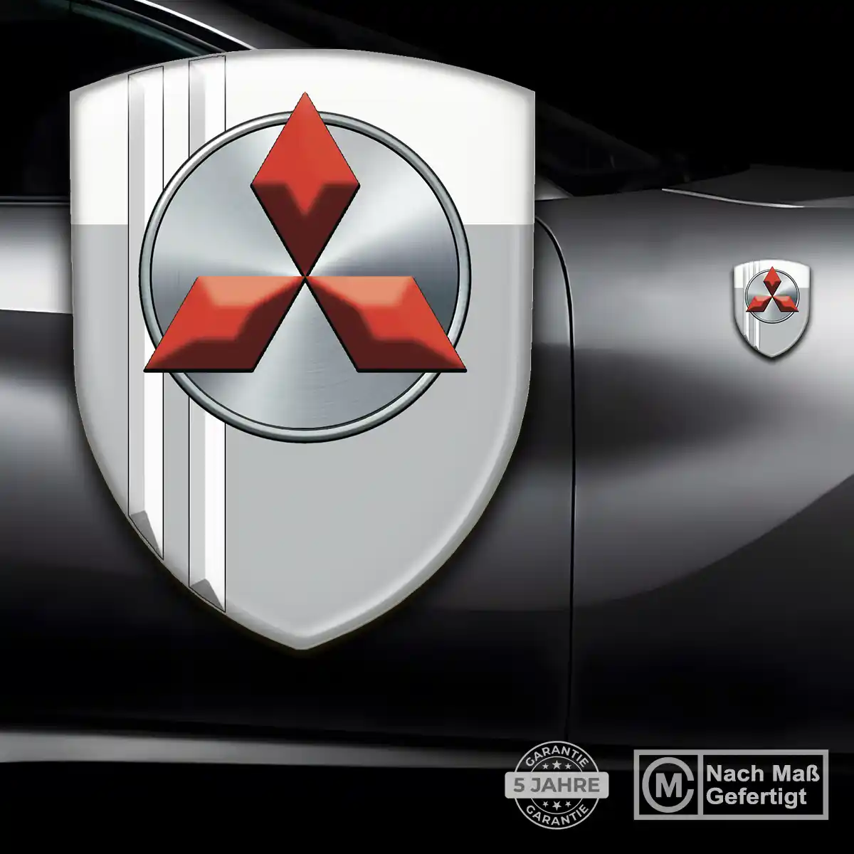 Mitsubishi Aufkleber 3D Gel Embleme Stilvolles Design