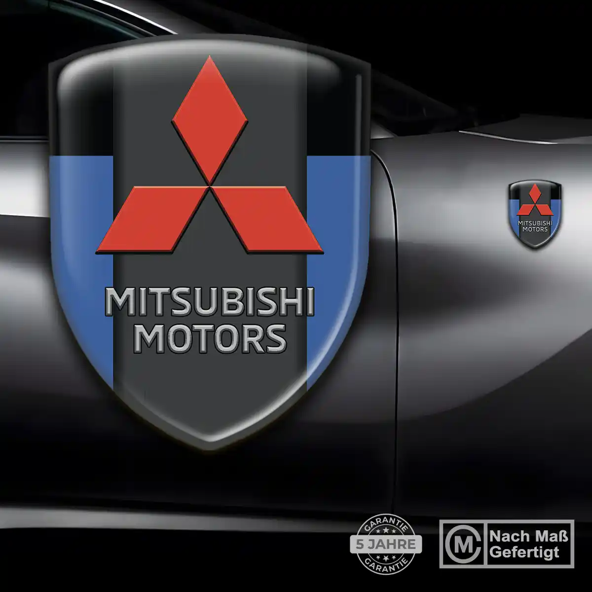 Mitsubishi Aufkleber 3D Gel Silikon Auto Exterieurdesign