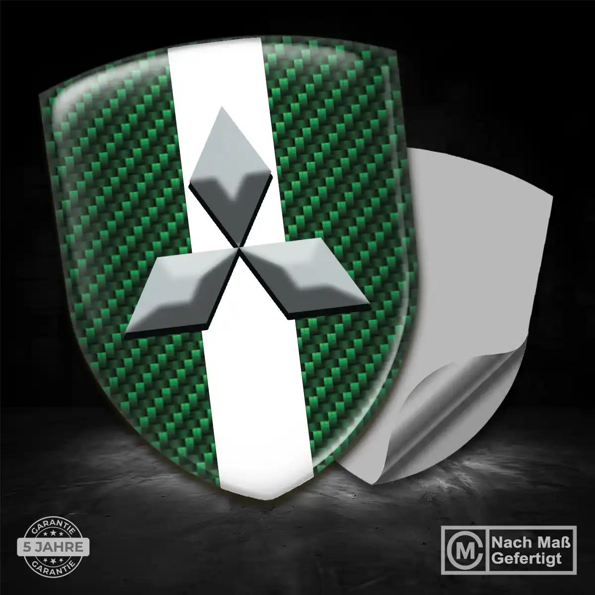 Mitsubishi Aufkleber 3D Gel Silikon Auto Interieurdesign