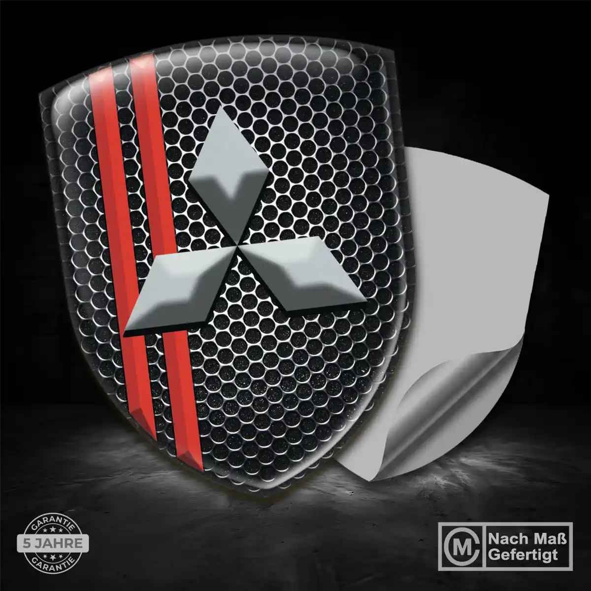 Mitsubishi Aufkleber 3D Gel Silikon Auto Luxus-Edition
