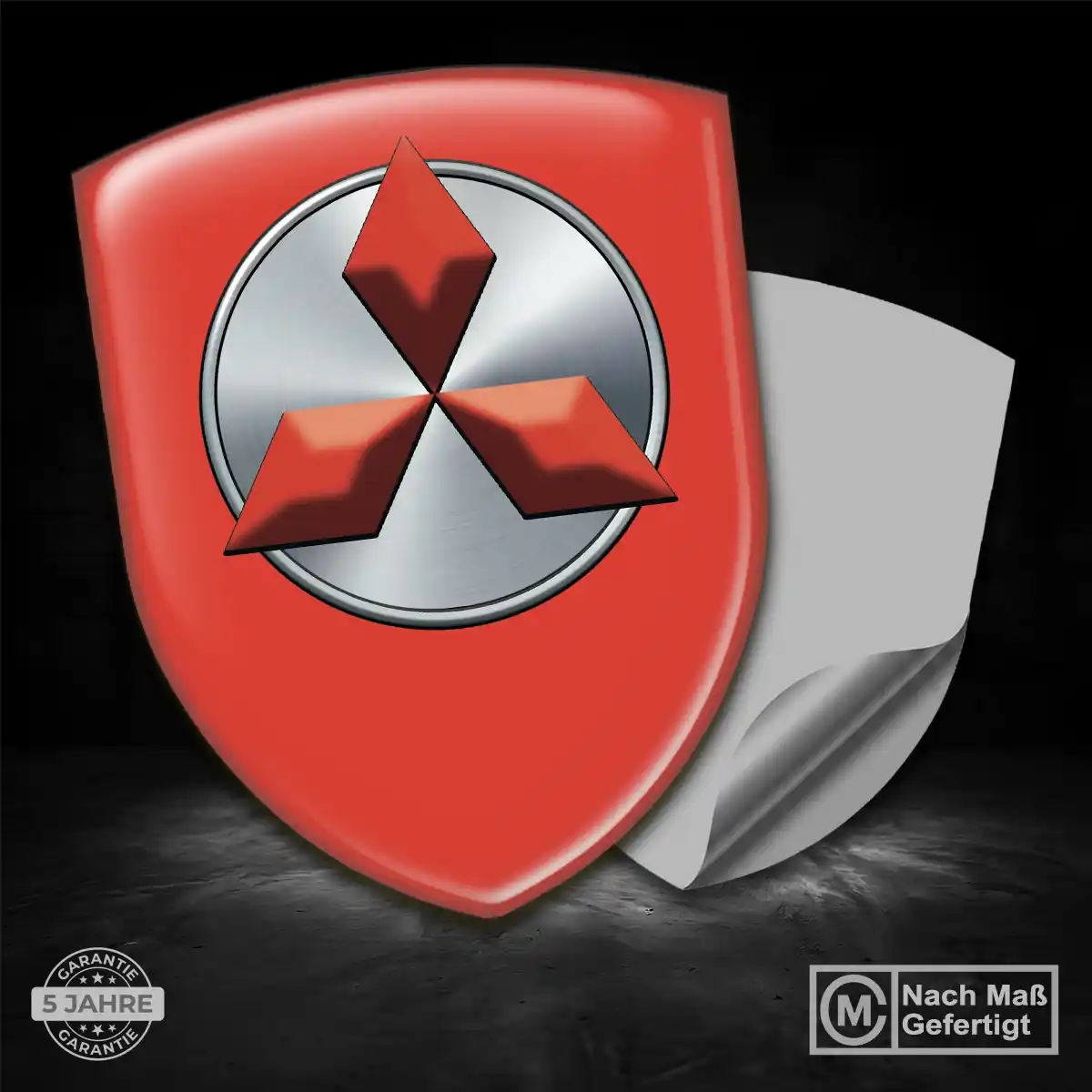 Mitsubishi Aufkleber 3D Gel Silikon Auto Premium-Edition