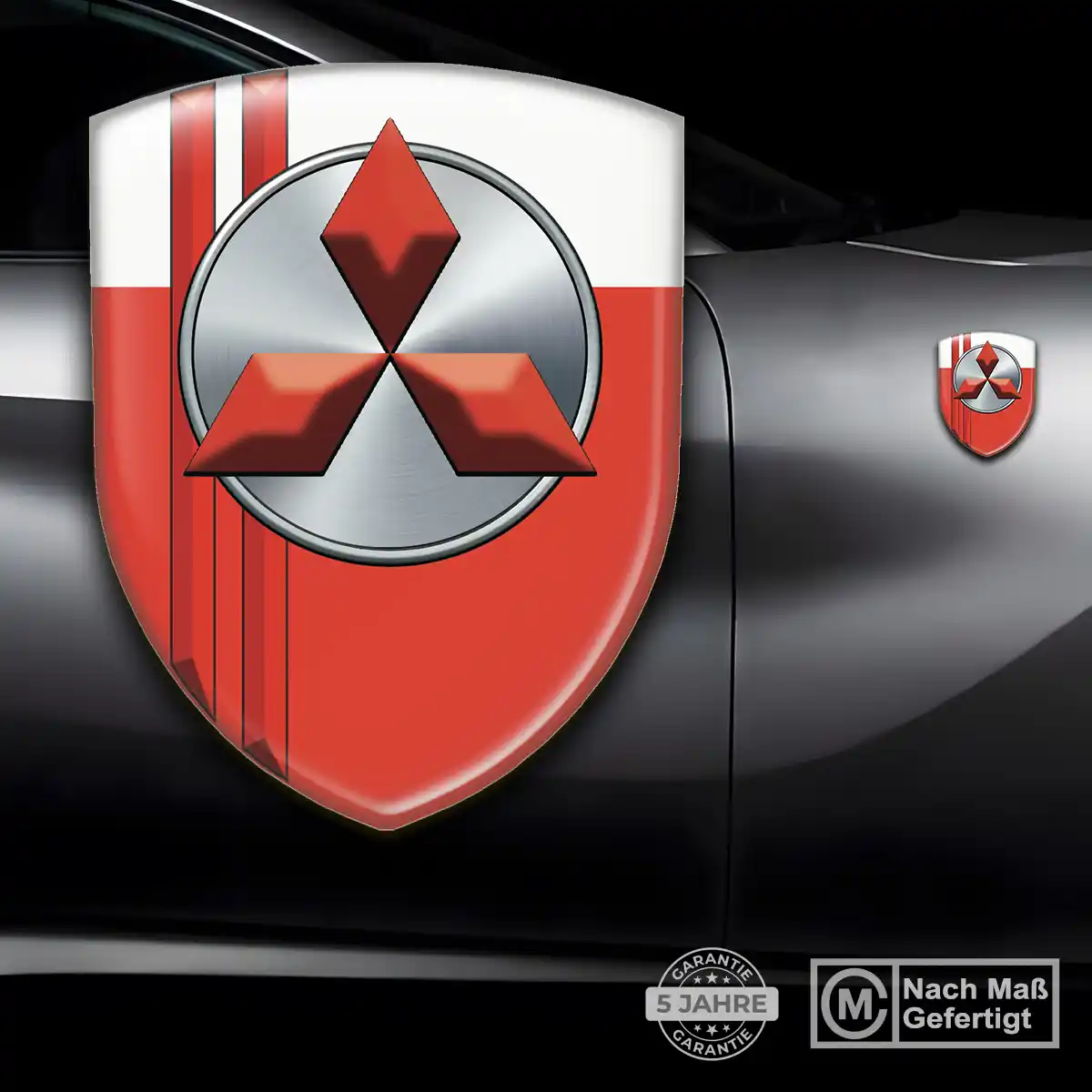 Mitsubishi Aufkleber 3D Gel Silikon Auto Premiumqualität