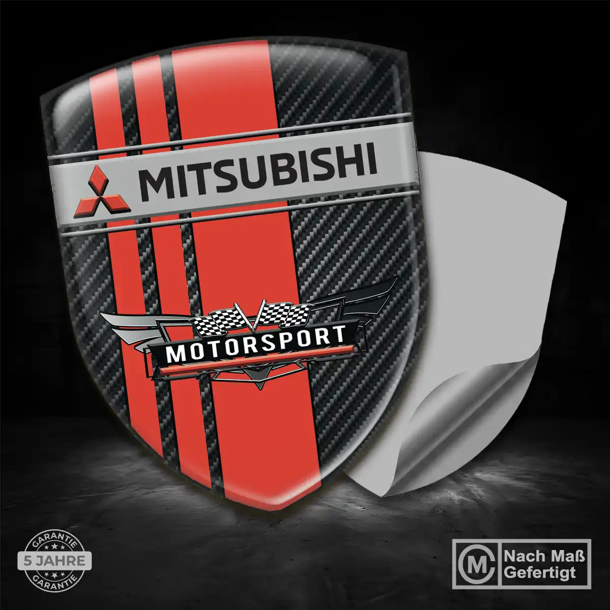 Mitsubishi Aufkleber 3D Gel Silikon Auto Stilvolles Design