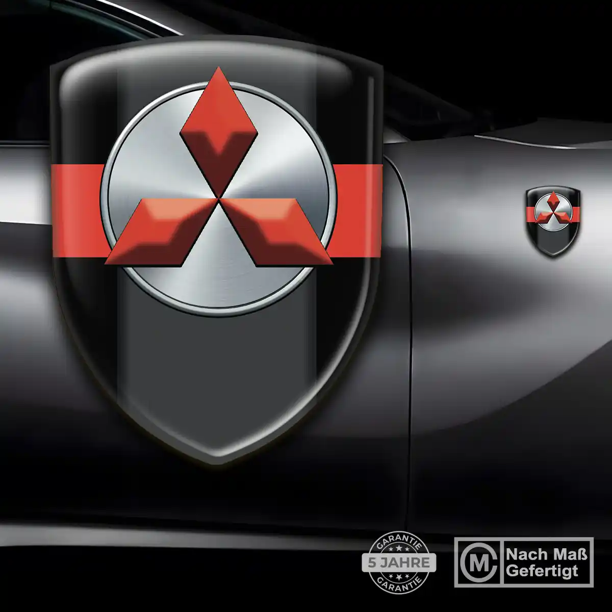 Mitsubishi Aufkleber 3D Gel Silikon Exterieurdesign