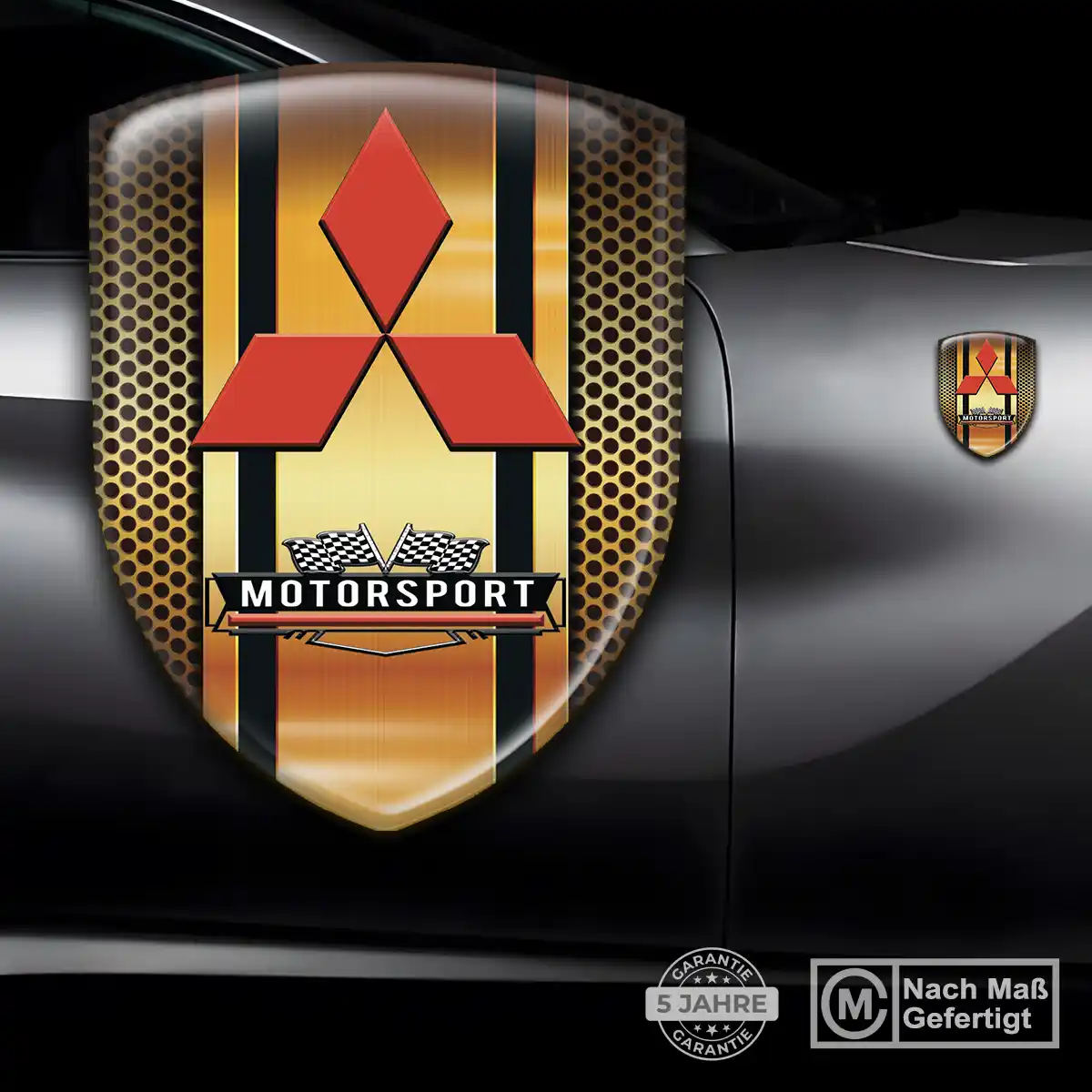 Mitsubishi Aufkleber 3D Gel Silikon Hohe Qualität