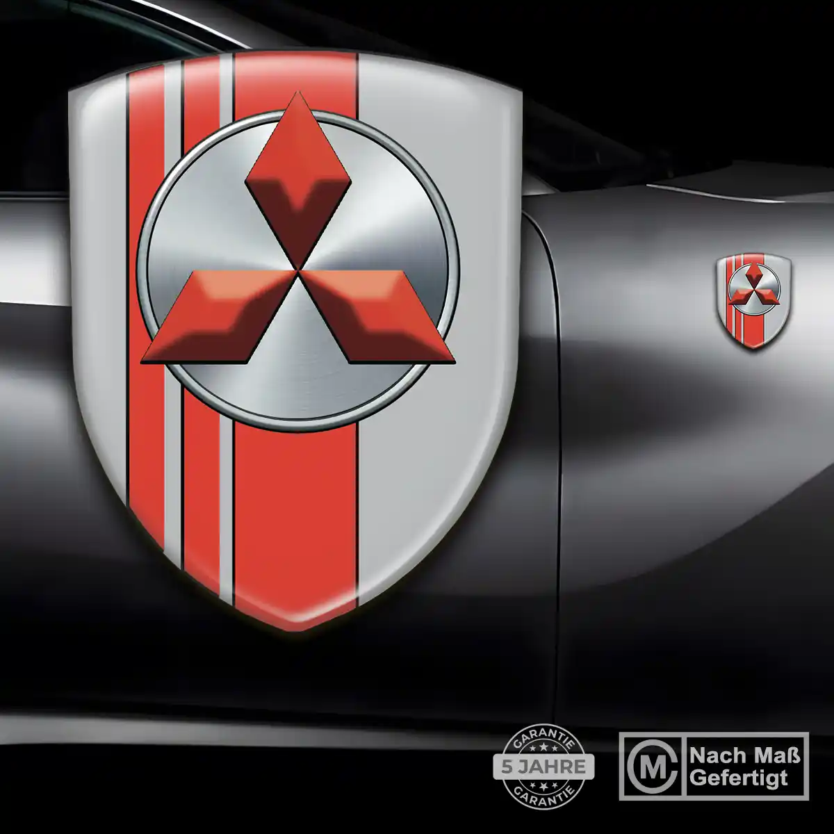 Mitsubishi Aufkleber 3D Gel Silikon Interieurdesign