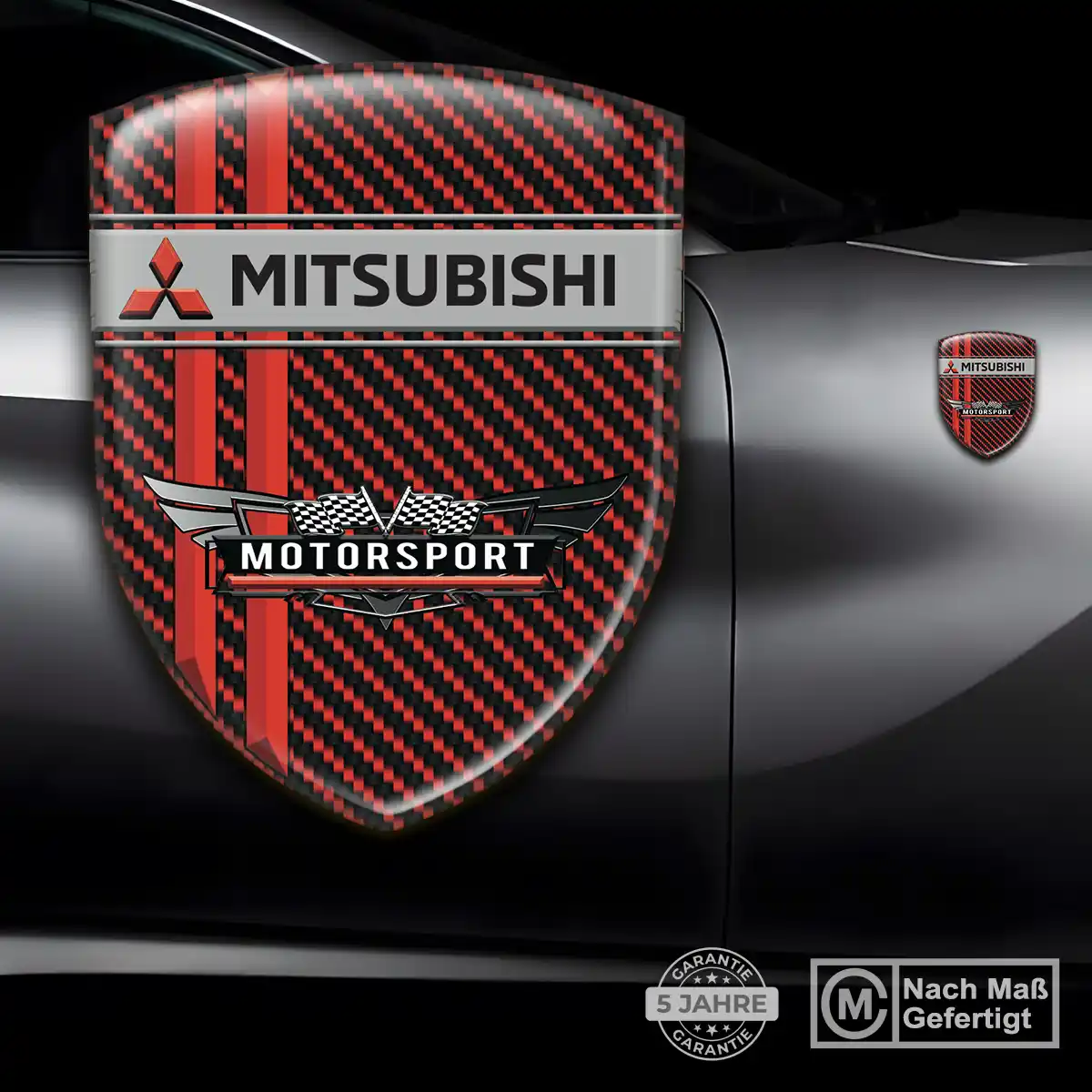 Mitsubishi Aufkleber 3D Gel Silikon Luxus-Edition
