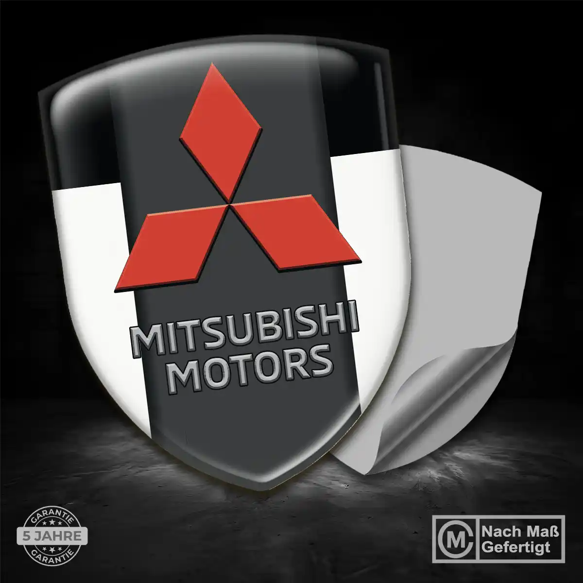 Mitsubishi Aufkleber 3D Gel Silikon Premiumqualität