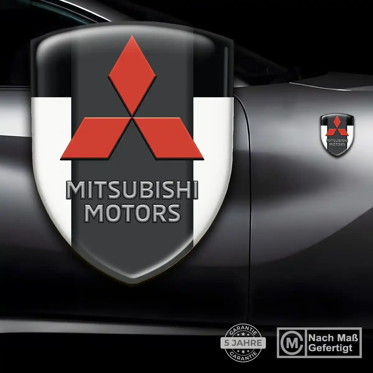 Mitsubishi Aufkleber 3D Gel Silikon Premiumqualität