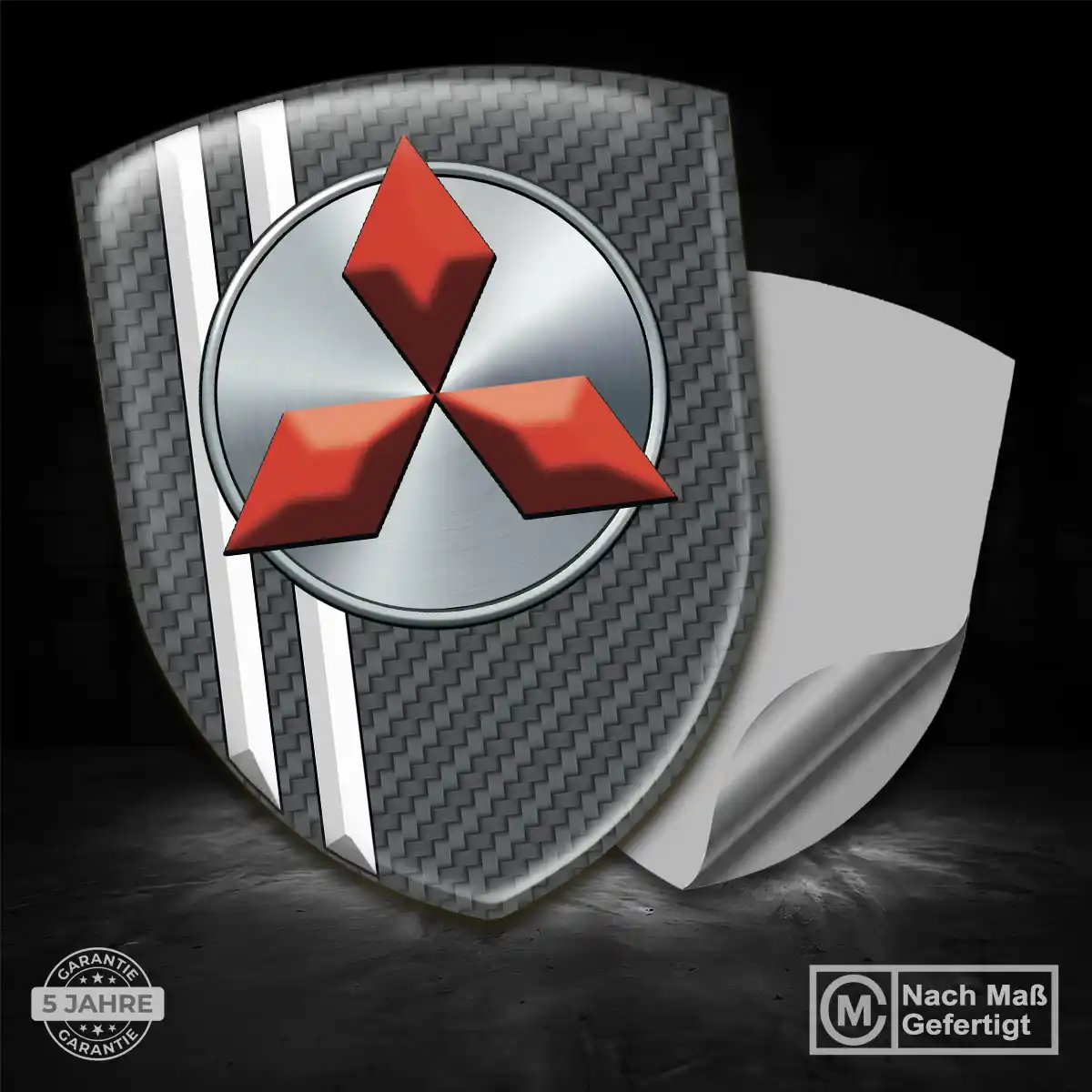 Mitsubishi Aufkleber 3D Gel Wappen Auto Exterieurdesign