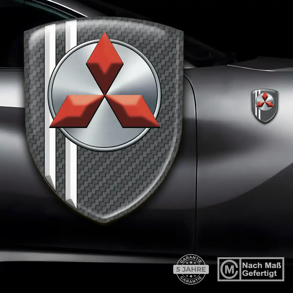 Mitsubishi Aufkleber 3D Gel Wappen Auto Exterieurdesign