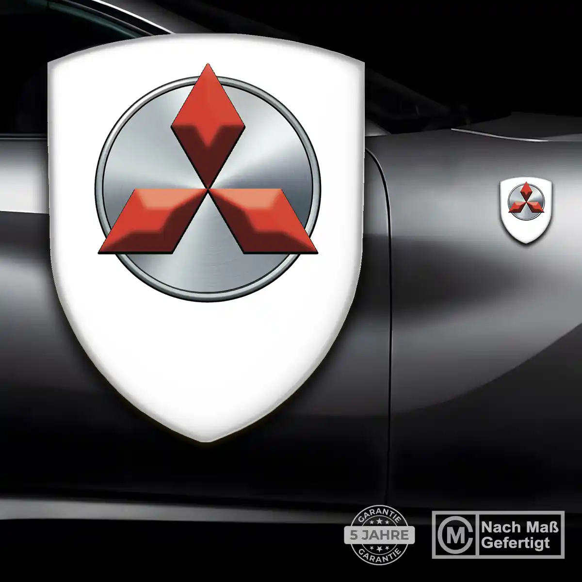 Mitsubishi Aufkleber 3D Gel Wappen Auto Luxus-Edition