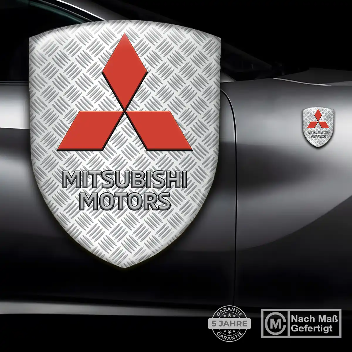 Mitsubishi Aufkleber 3D Gel Wappen Auto Premiumqualität