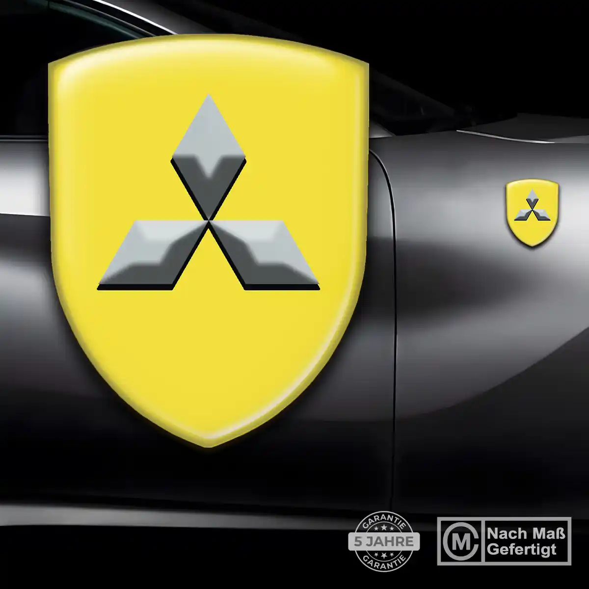 Mitsubishi Aufkleber 3D Gel Wappen Auto Stilvolles Design
