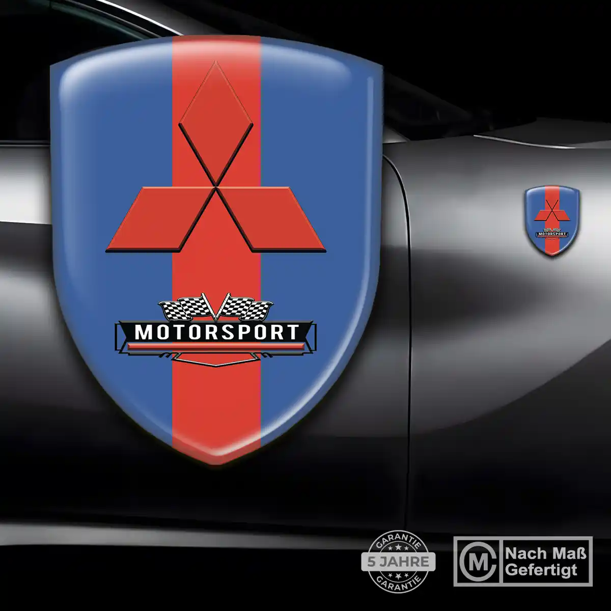 Mitsubishi Aufkleber 3D Gel Wappen Exterieurdesign