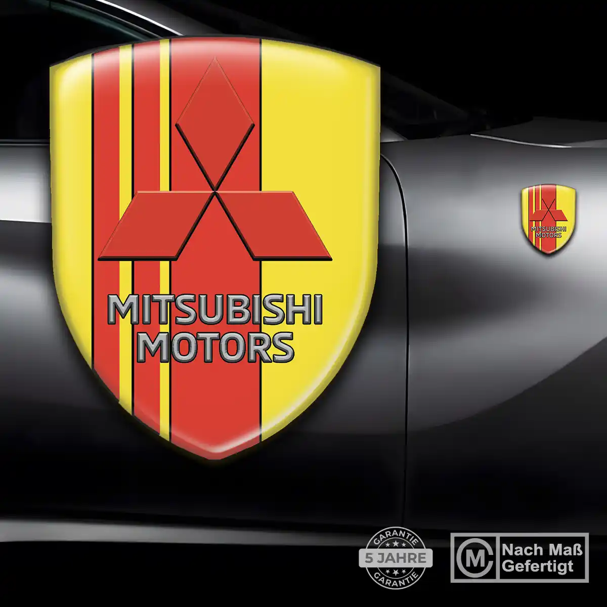 Mitsubishi Aufkleber 3D Gel Wappen Hohe Qualität