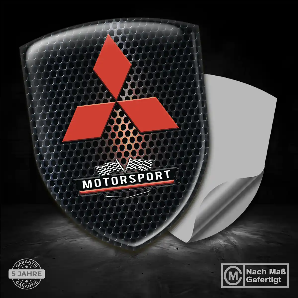 Mitsubishi Aufkleber 3D Gel Wappen Luxus-Edition