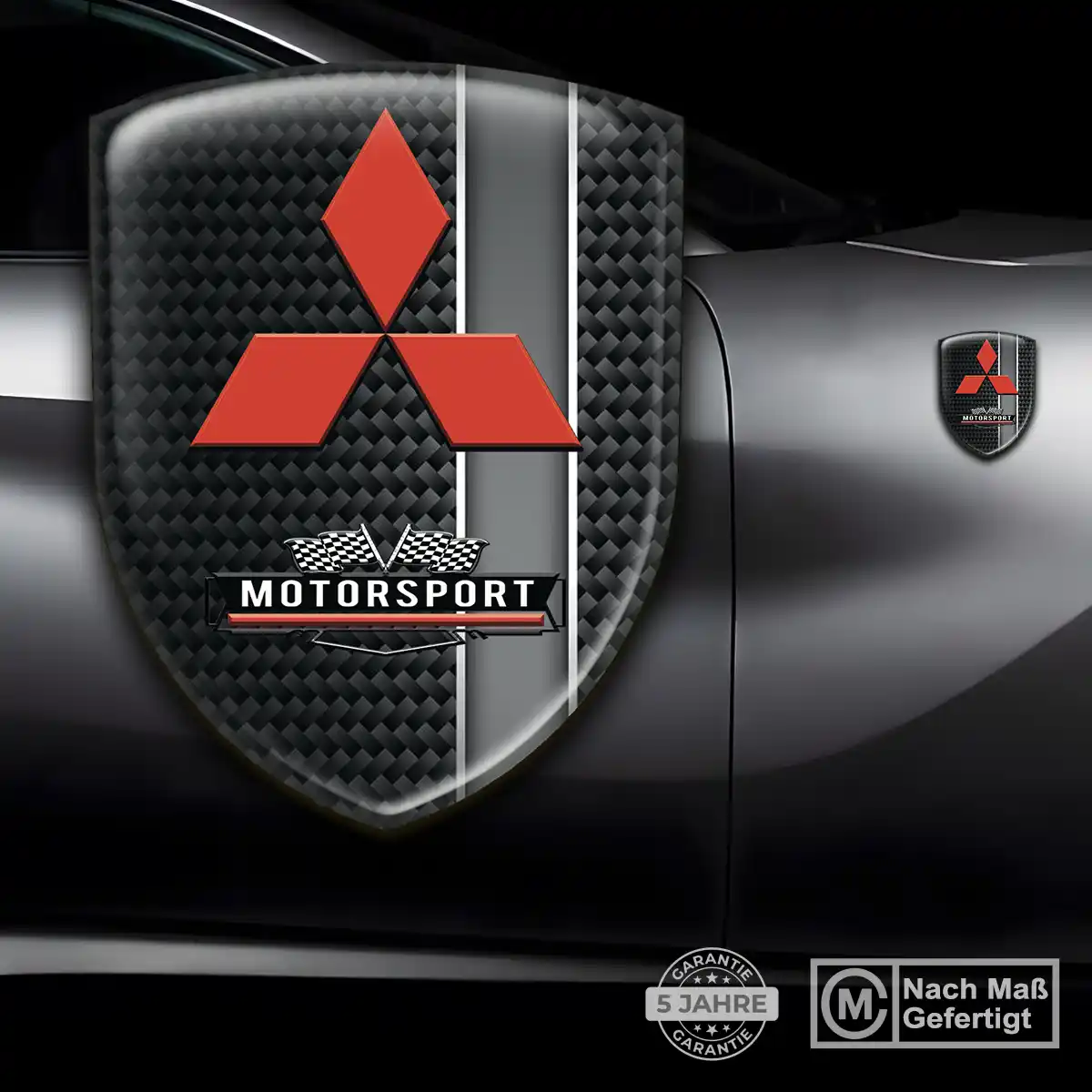 Mitsubishi Aufkleber Auto Hochwertiges Harz