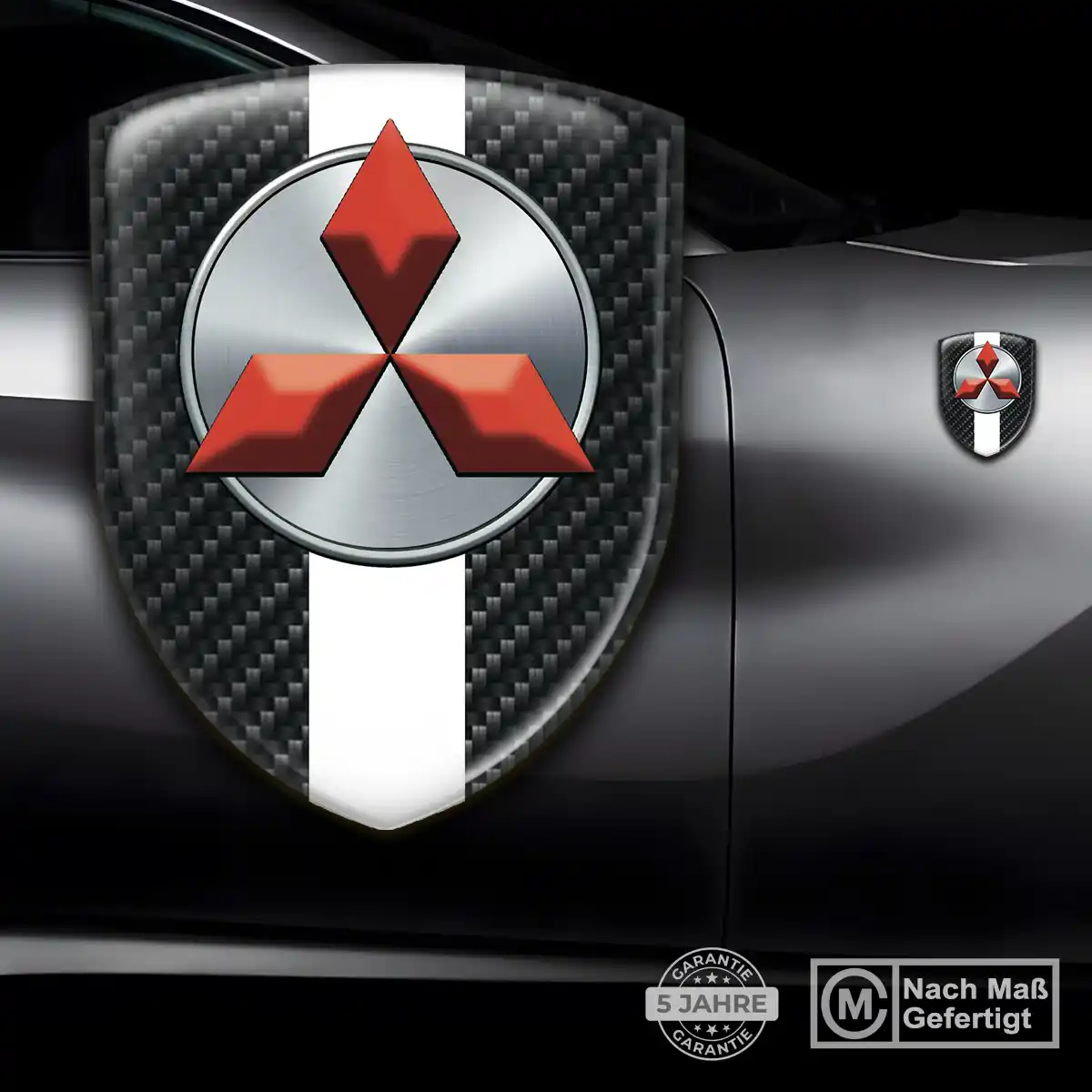 Mitsubishi Aufkleber Emblem Auto Exterieurdesign