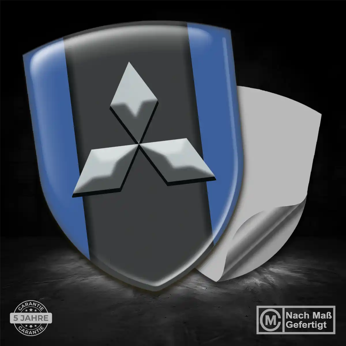 Mitsubishi Aufkleber Emblem Interieurdesign