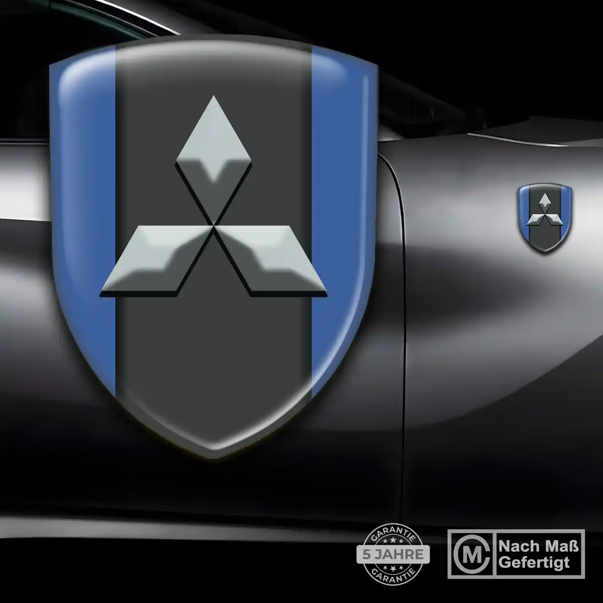 Mitsubishi Aufkleber Emblem Interieurdesign