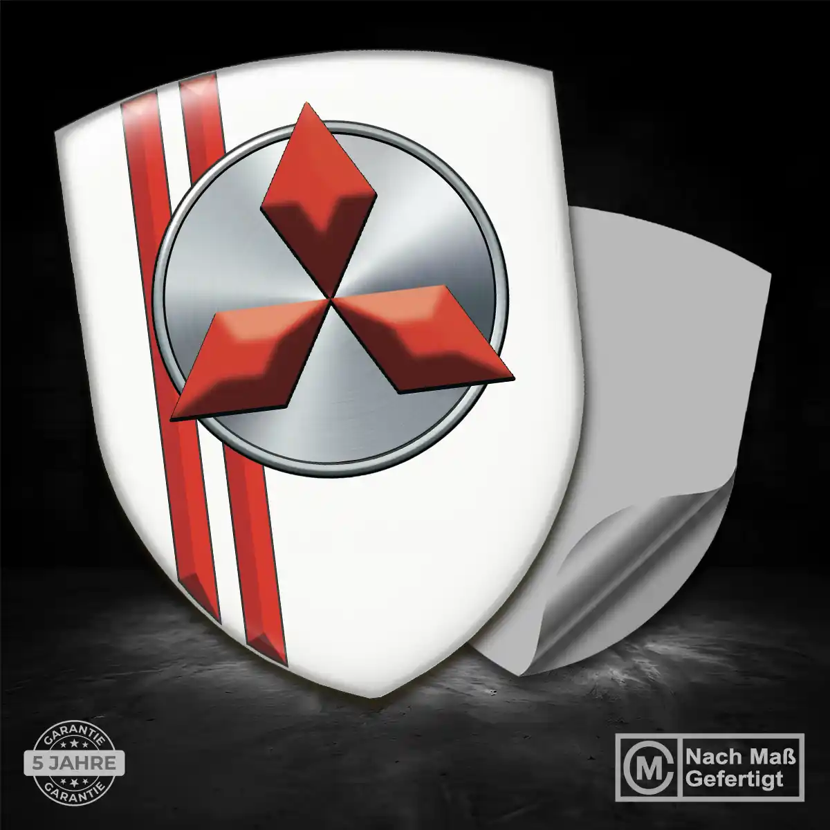 Mitsubishi Aufkleber Emblem Premium-Edition