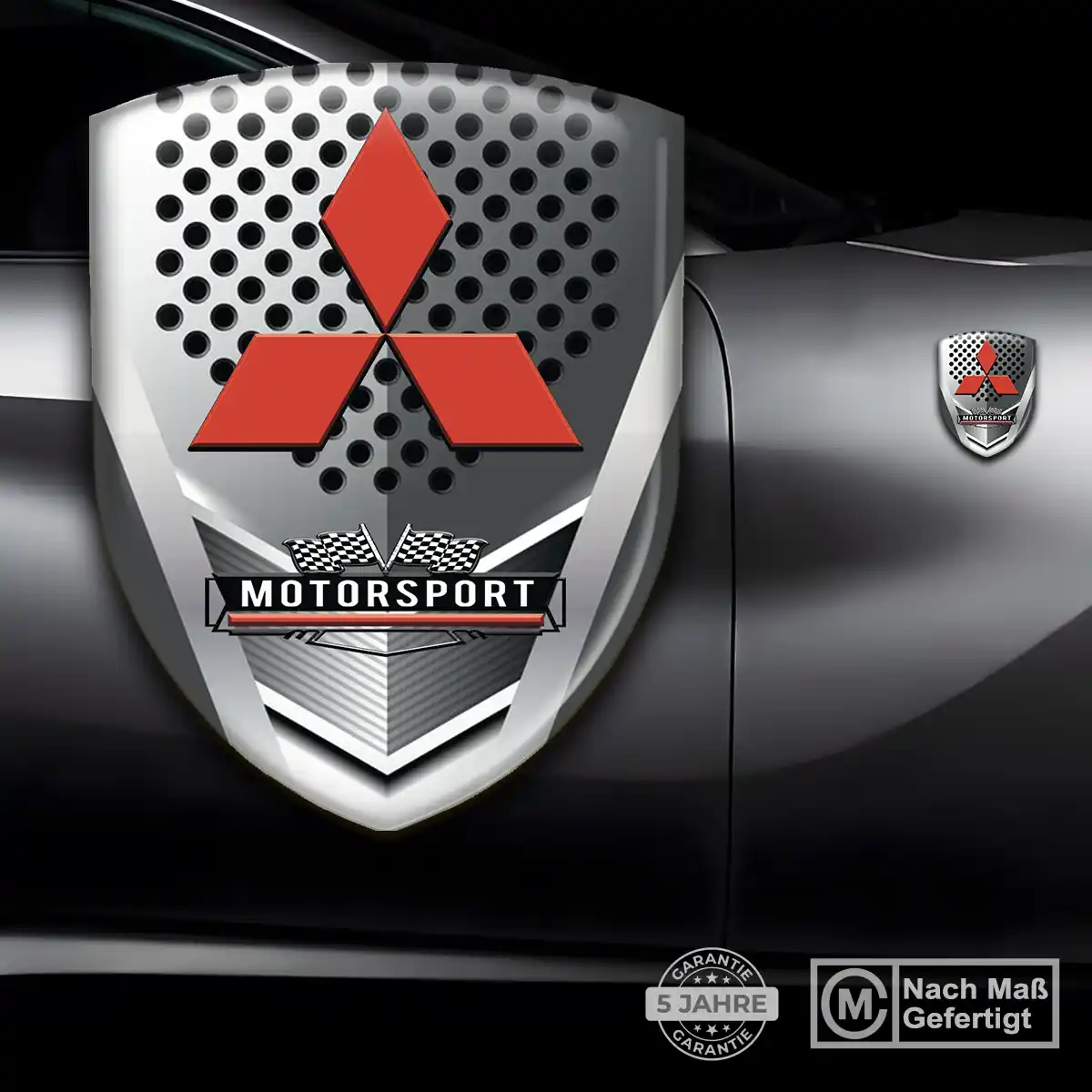Mitsubishi Aufkleber Emblem Stilvolles Design
