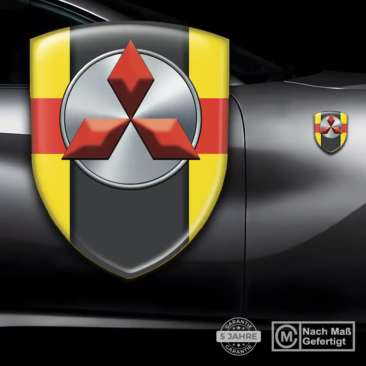 Mitsubishi Aufkleber Emblem Wappen Auto Exterieurdesign