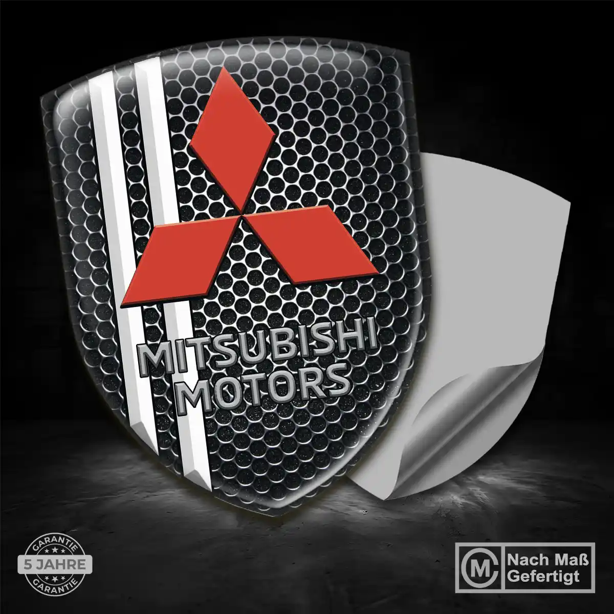 Mitsubishi Aufkleber Emblem Wappen Auto Hochwertiges Harz