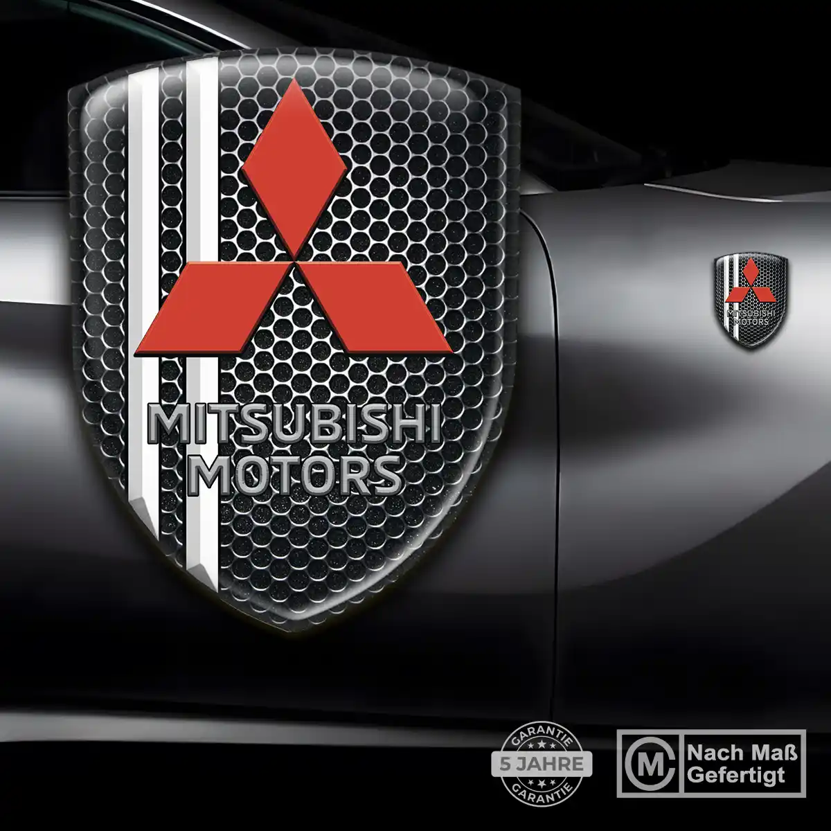 Mitsubishi Aufkleber Emblem Wappen Auto Hochwertiges Harz
