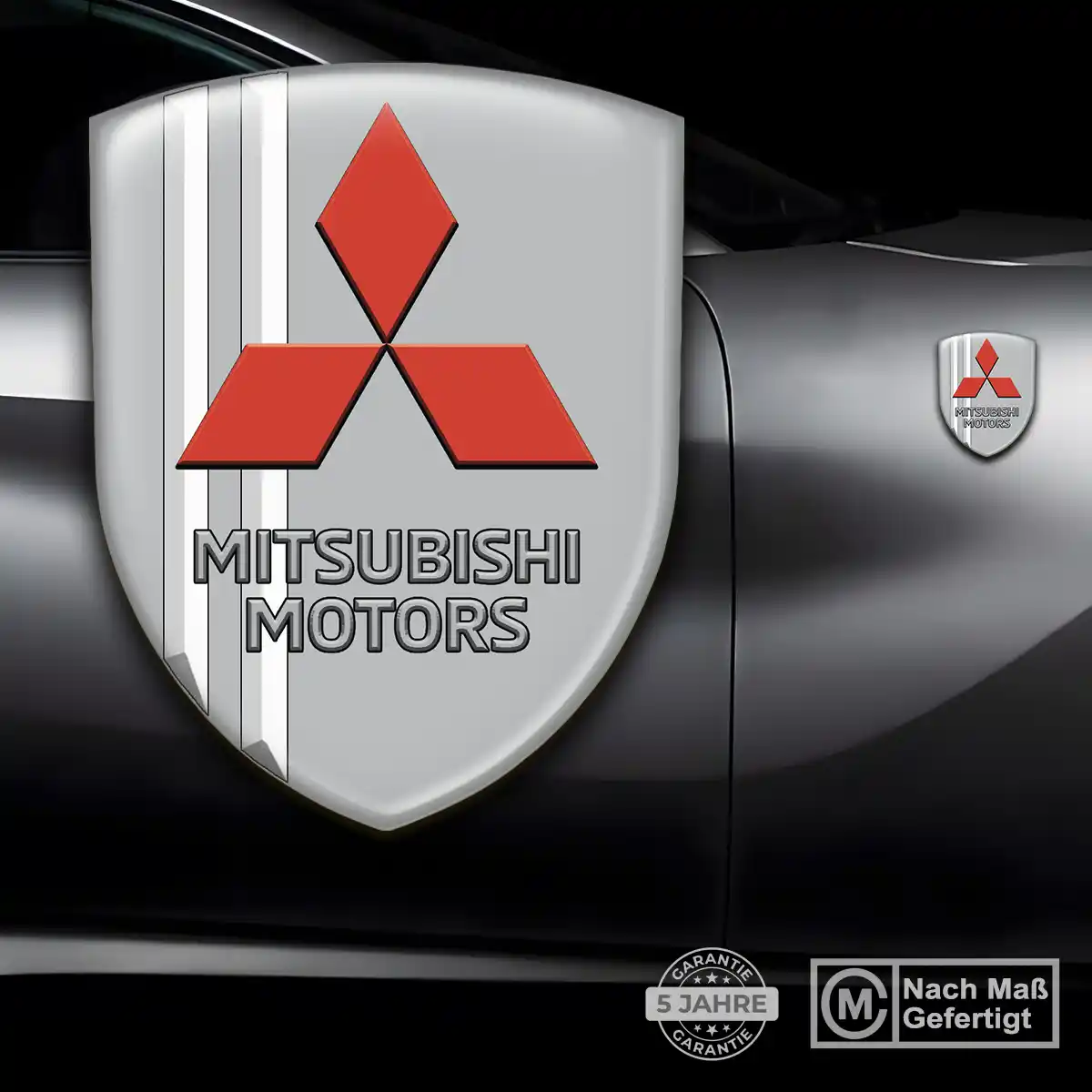 Mitsubishi Aufkleber Emblem Wappen Auto Limitierte Auflage