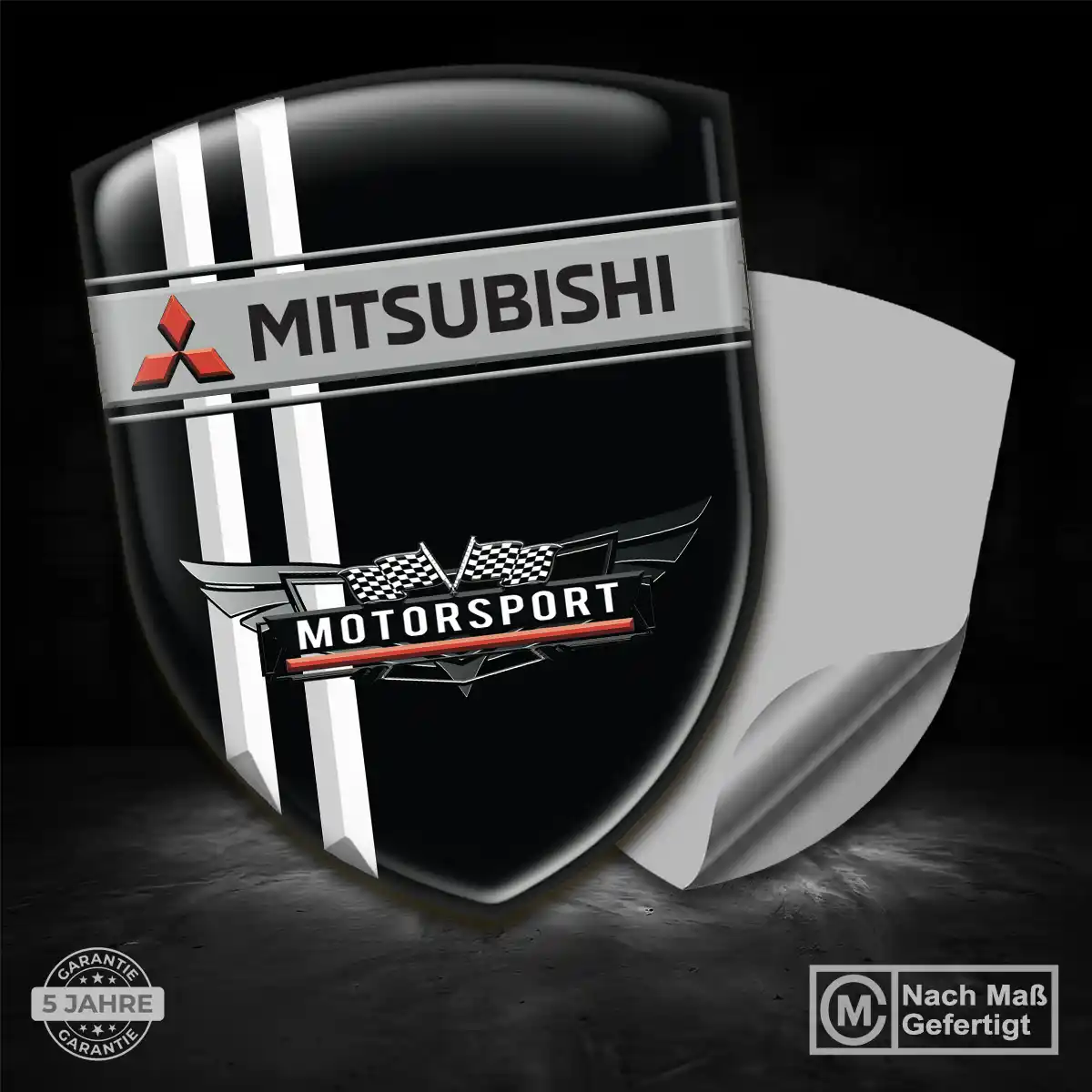 Mitsubishi Aufkleber Emblem Wappen Auto Premium-Edition