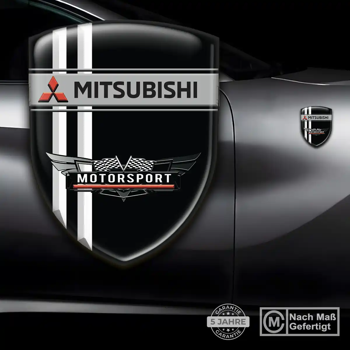 Mitsubishi Aufkleber Emblem Wappen Auto Premium-Edition