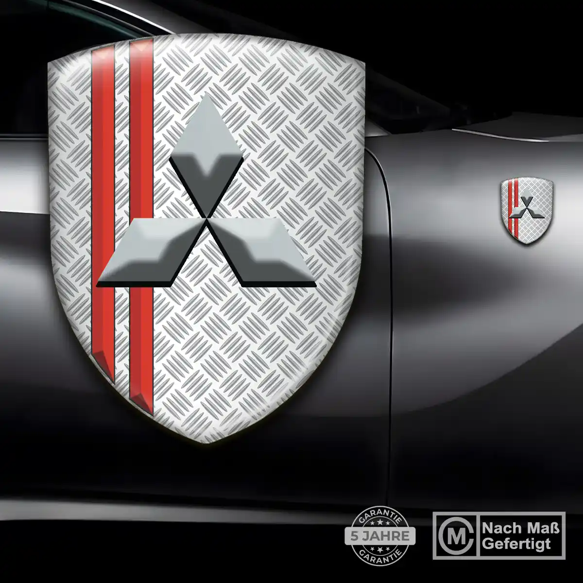Mitsubishi Aufkleber Emblem Wappen Hochwertiges Harz