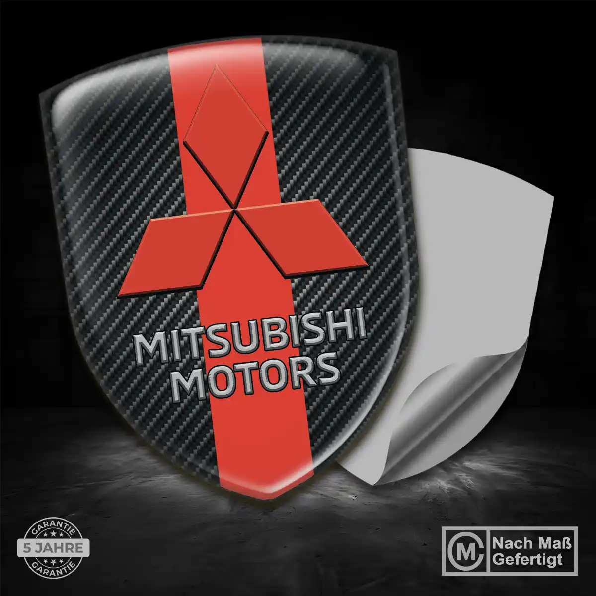 Mitsubishi Aufkleber Emblem Wappen Interieurdesign