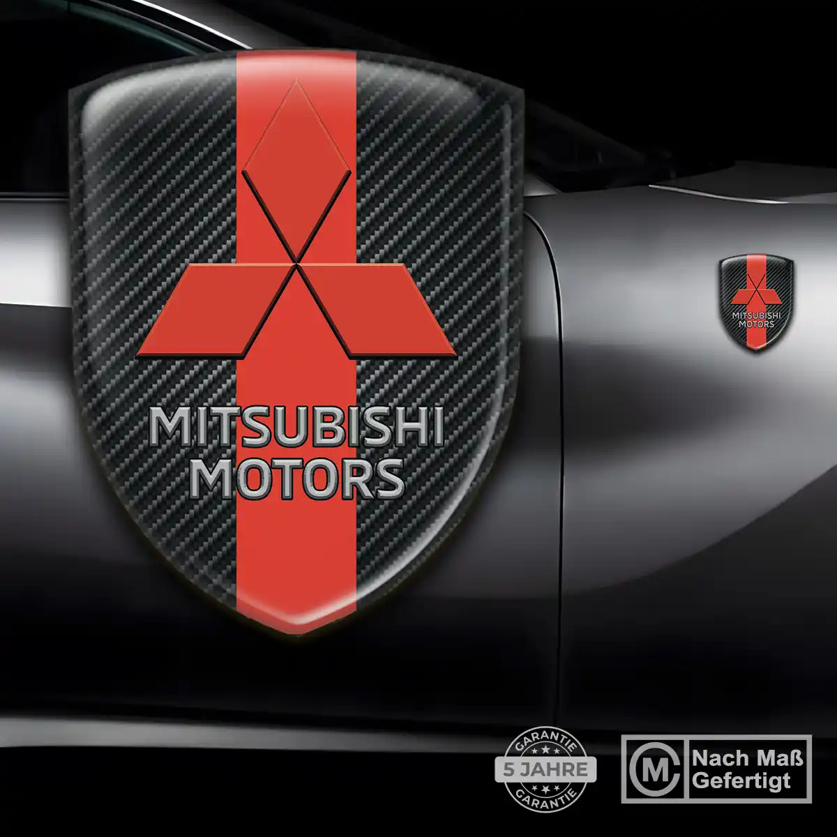 Mitsubishi Aufkleber Emblem Wappen Interieurdesign