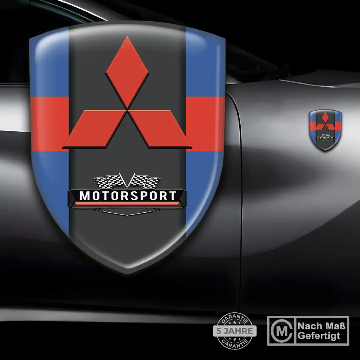 Mitsubishi Aufkleber Emblem Wappen Premiumqualität