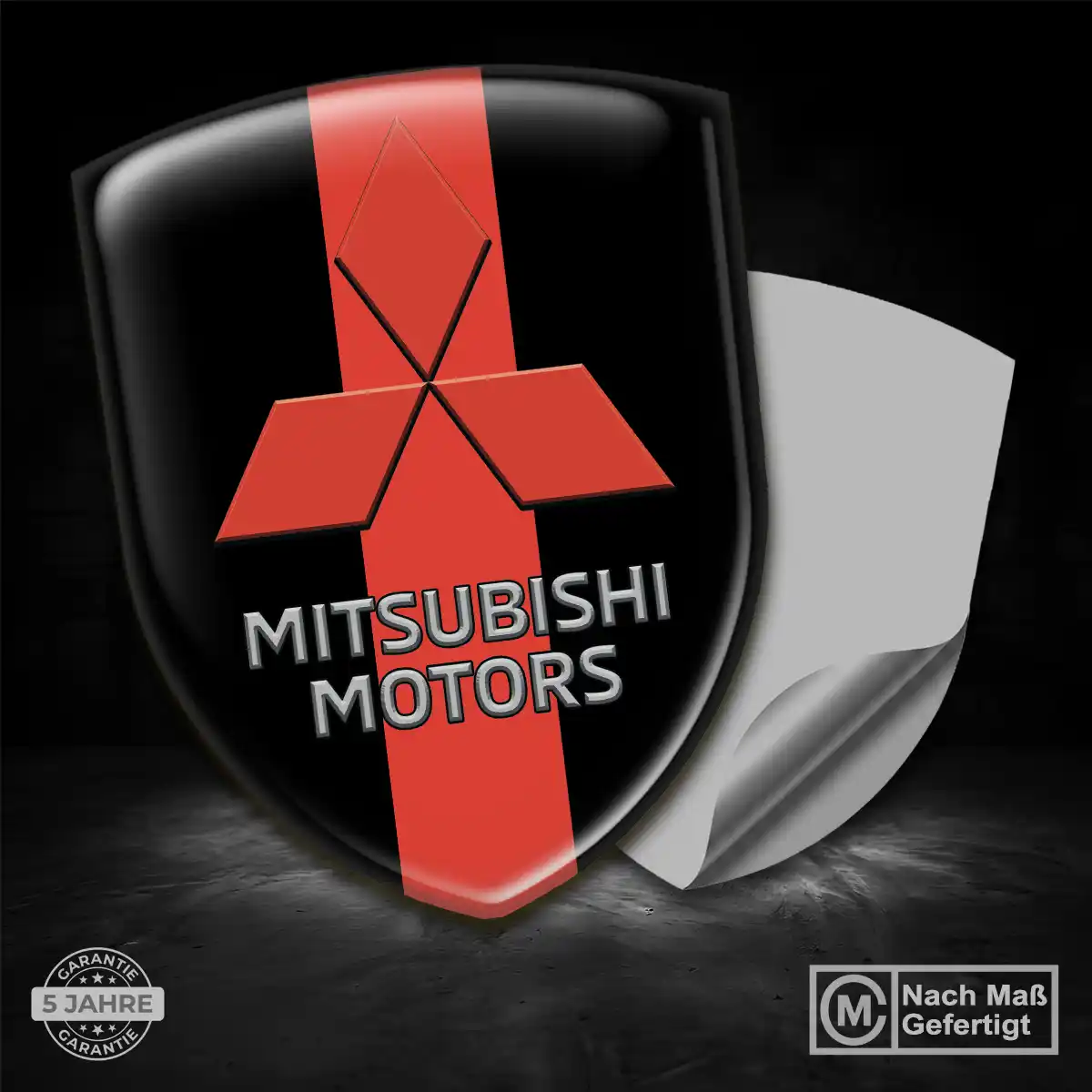 Mitsubishi Aufkleber Emblem Wappen Stilvolles Design