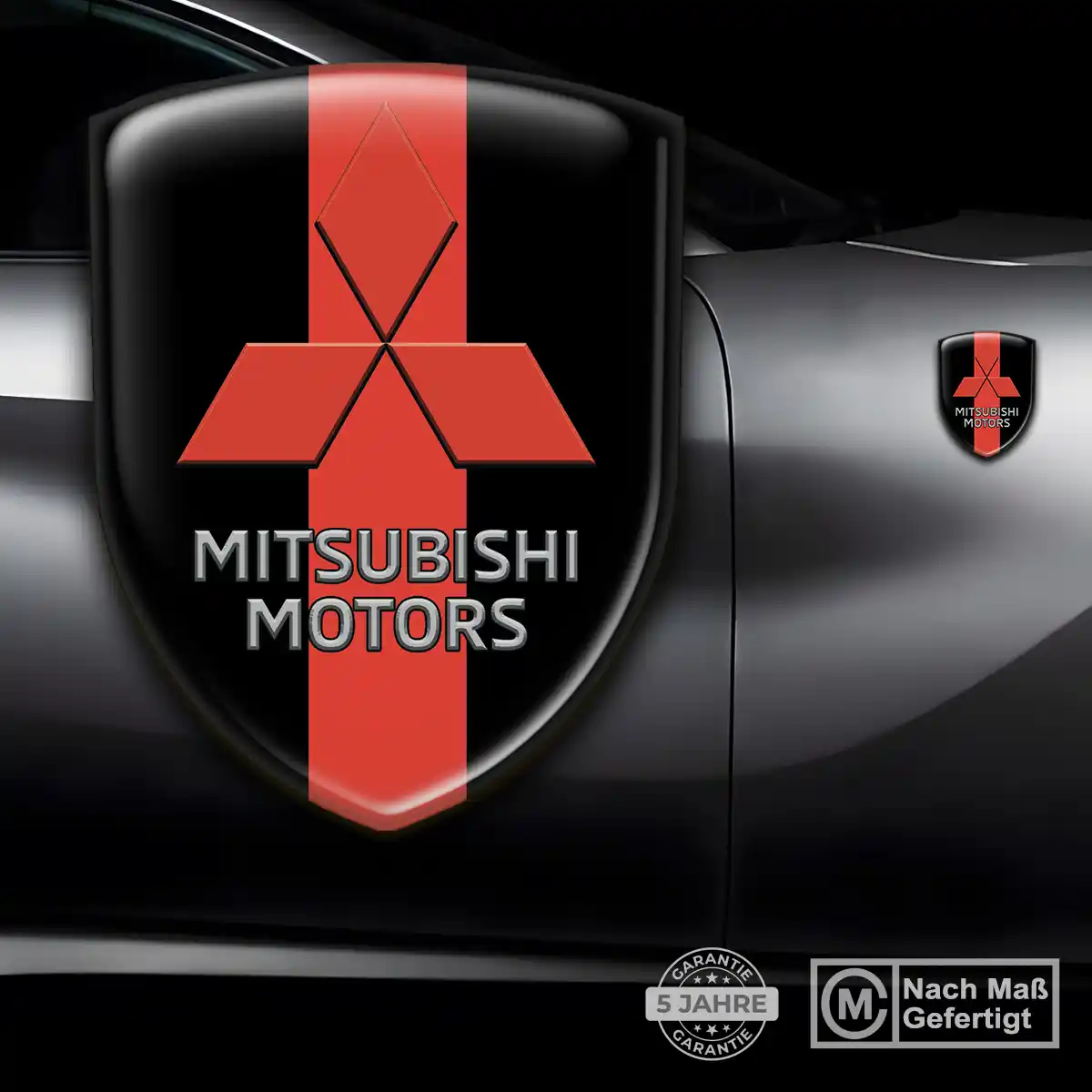 Mitsubishi Aufkleber Emblem Wappen Stilvolles Design