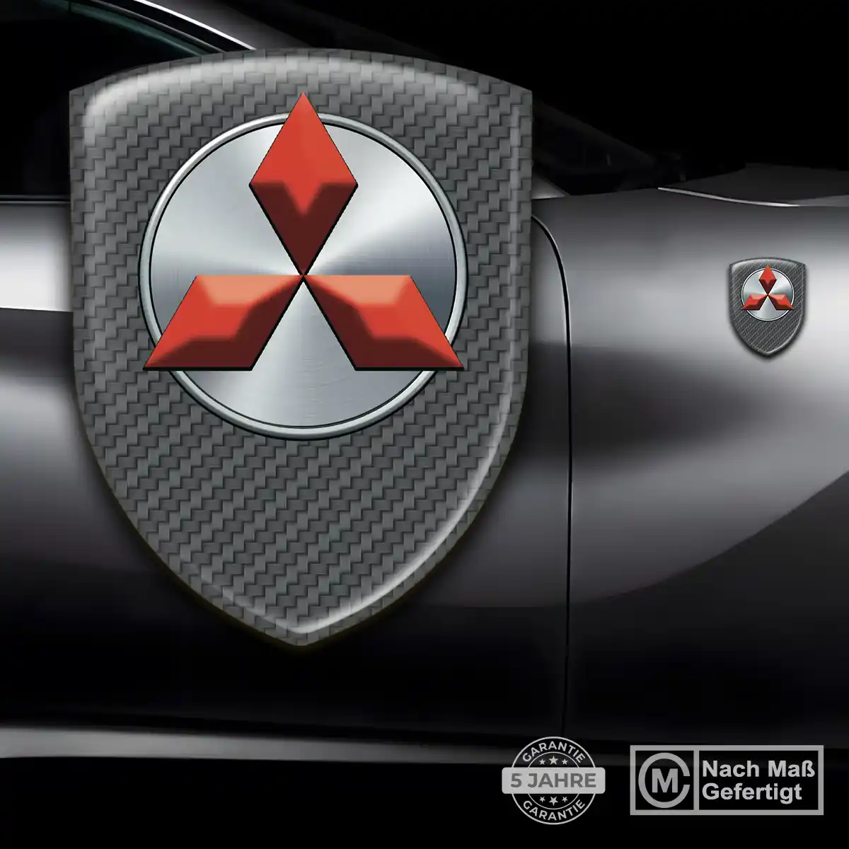 Mitsubishi Aufkleber Embleme Silikon Auto Stilvolles Design