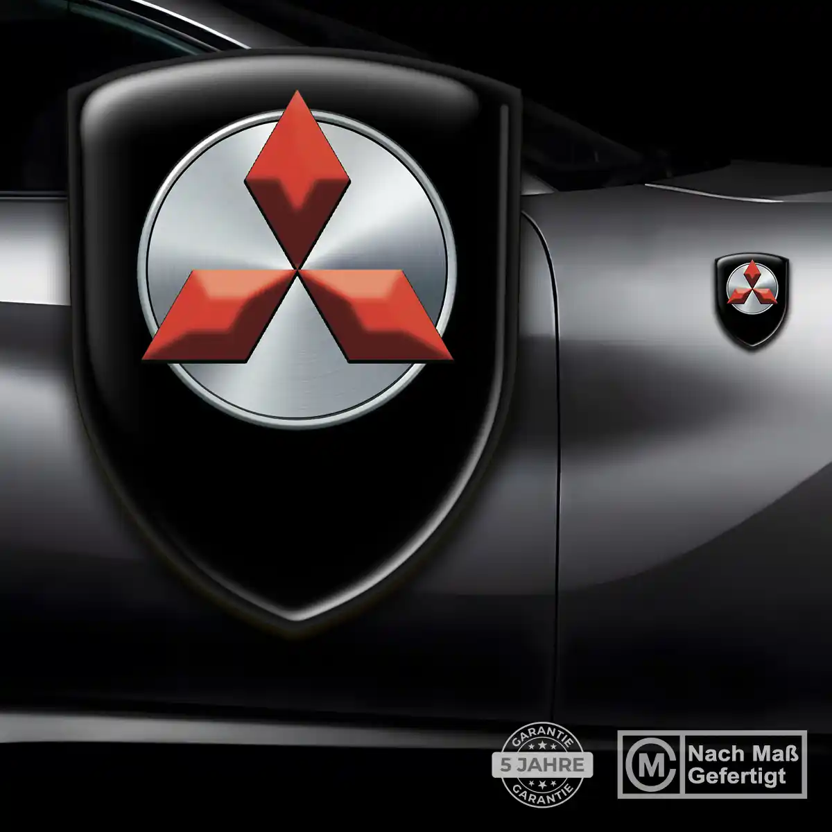 Mitsubishi Aufkleber Embleme Silikon Hochwertiges Harz