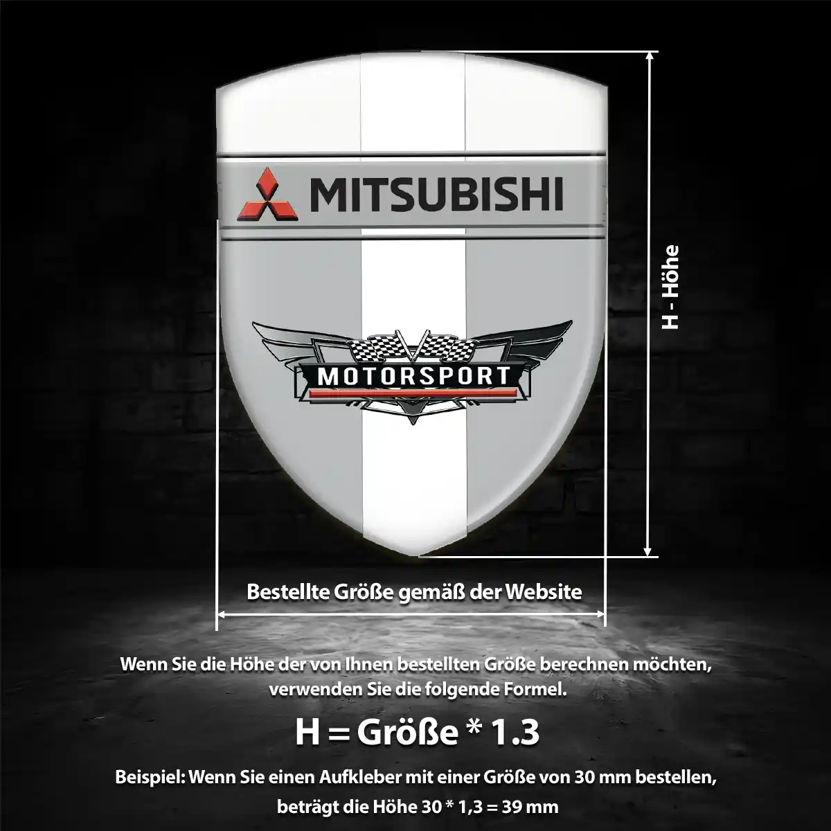 Mitsubishi Aufkleber Embleme Silikon Hohe Qualität
