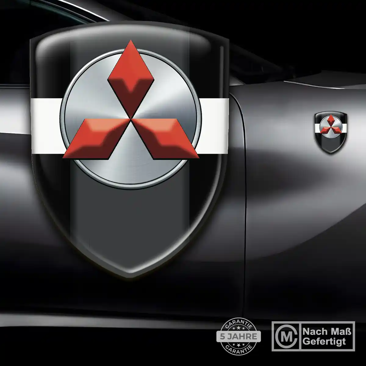 Mitsubishi Aufkleber Embleme Silikon Interieurdesign