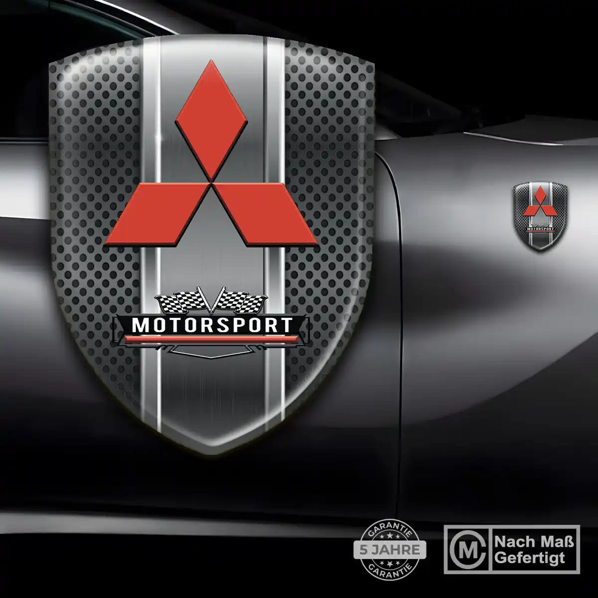 Mitsubishi Aufkleber Embleme Silikon Limitierte Auflage