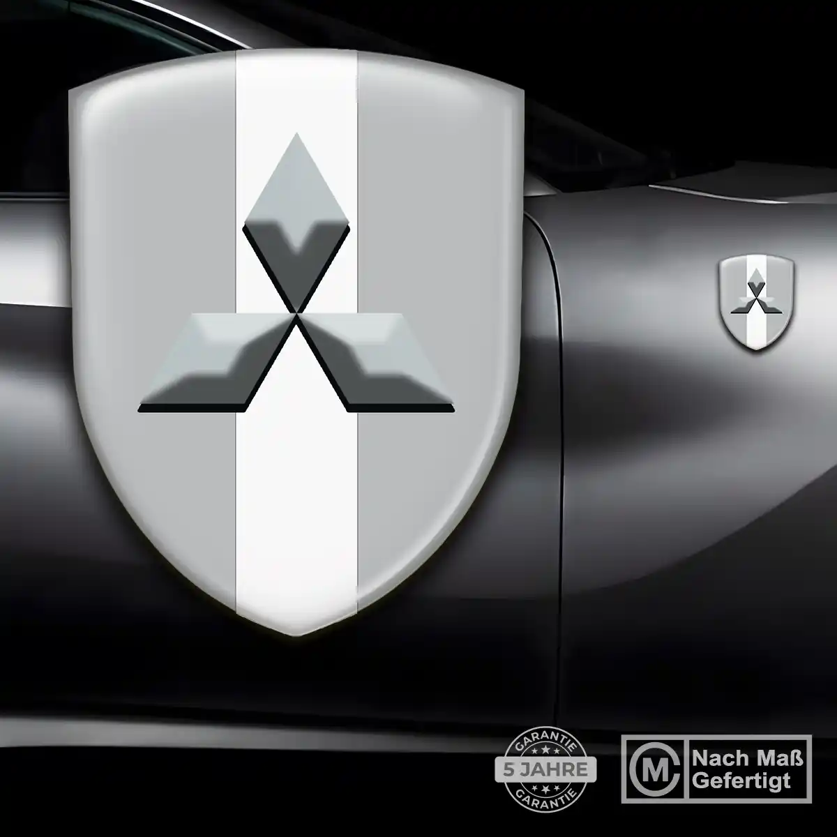 Mitsubishi Aufkleber Embleme Silikon Premiumqualität