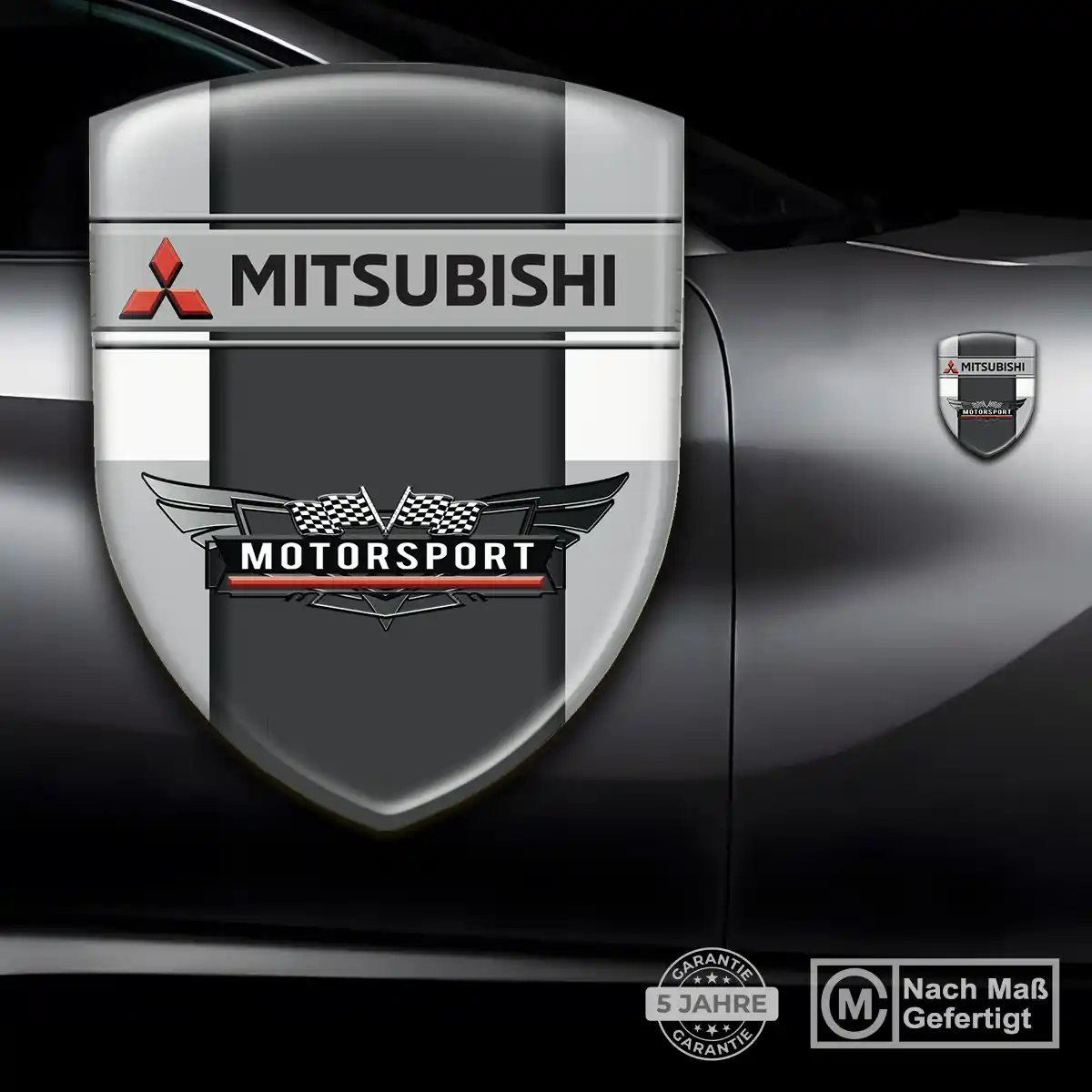 Mitsubishi Aufkleber Embleme Silikon Stilvolles Design