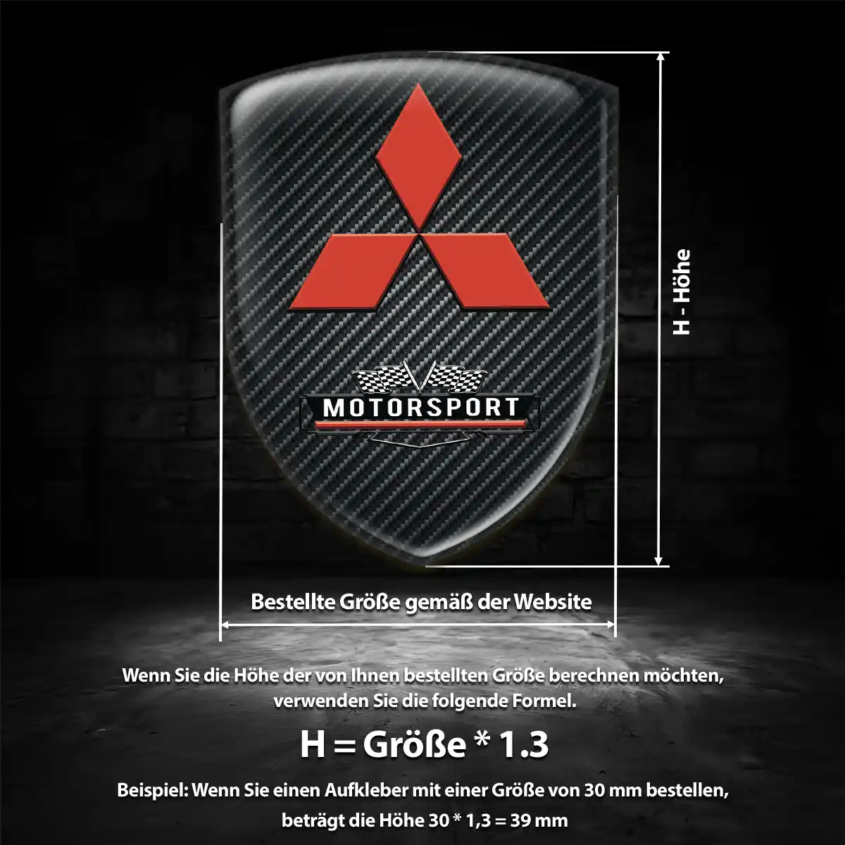 Mitsubishi Aufkleber Hohe Qualität
