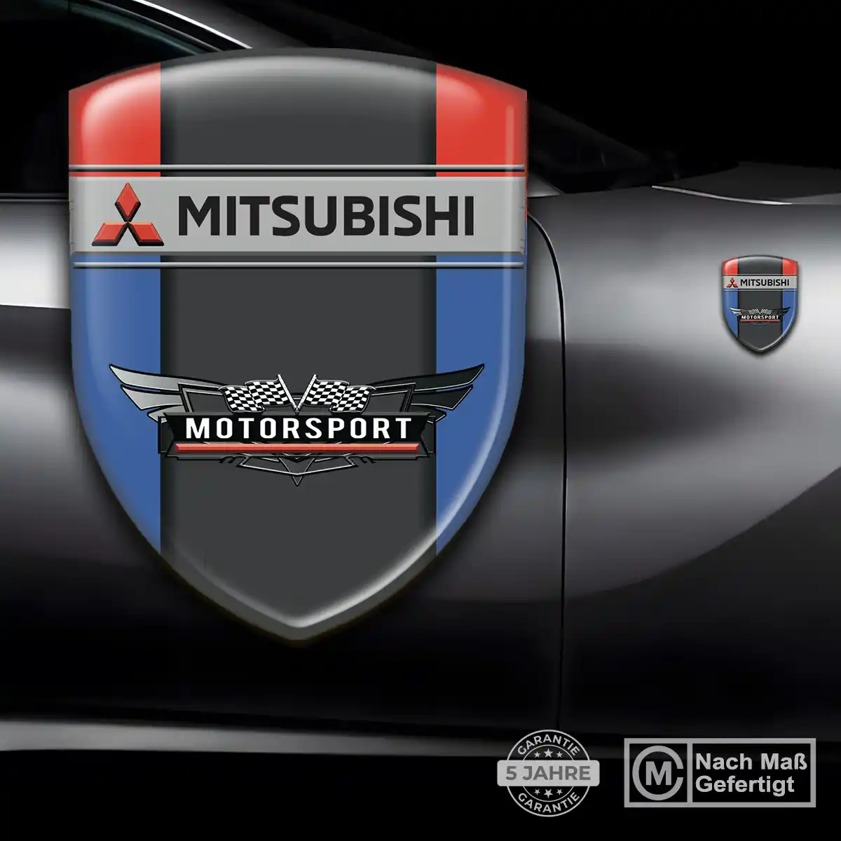 Mitsubishi Aufkleber Interieurdesign
